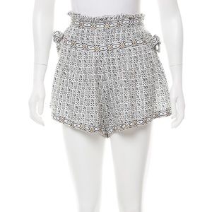 SAYLOR Gold Accented Black and White Shorts